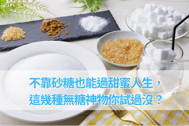 不靠砂糖也能過甜蜜人生？這幾種無糖神物你試過沒？